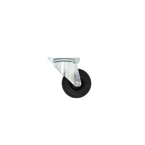 Hjul Tente 3370PVR080P62 gummi, plade 105x85 mm 80 mm