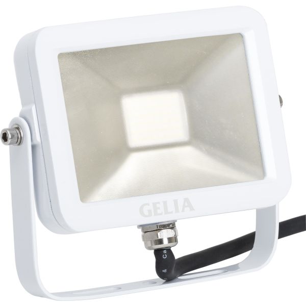 Strålkastare Gelia Slimline LED, 10 W, IP65 med frostat glas