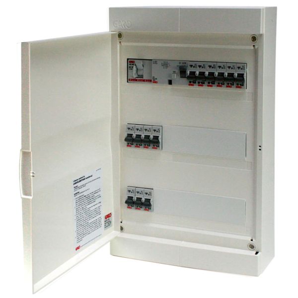 Sentralapparat Garo NUP 339 Ferdigkoblet, IP31 3 x 39 moduler