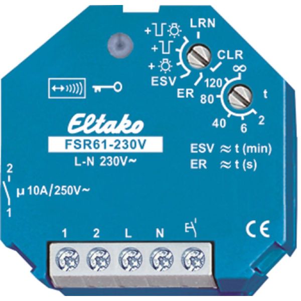 Impulsrelé Eltako 30100005 10 A/250 V AC 45 mm