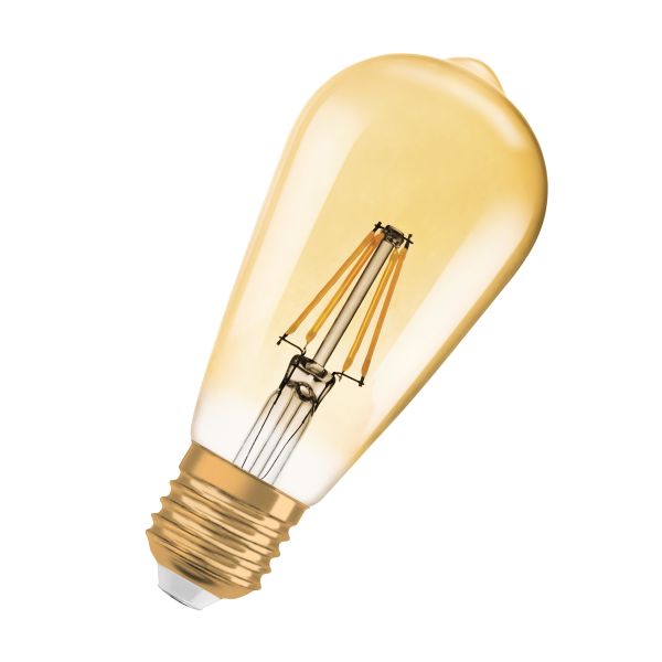 LED-pære Osram Vintage 1906 4 W, E27, 410 lm, 2400 K