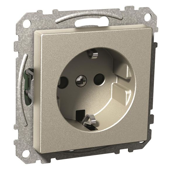 Seinäpistorasia Schneider Electric Exxact 1-toiminen Metalli, ruuviliitin