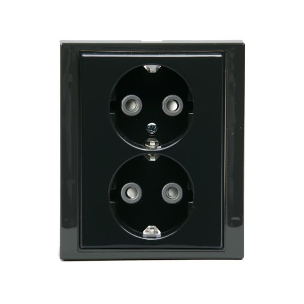 Vägguttag ABB Impressivo 2-vägs, snabbanslutning Antracit