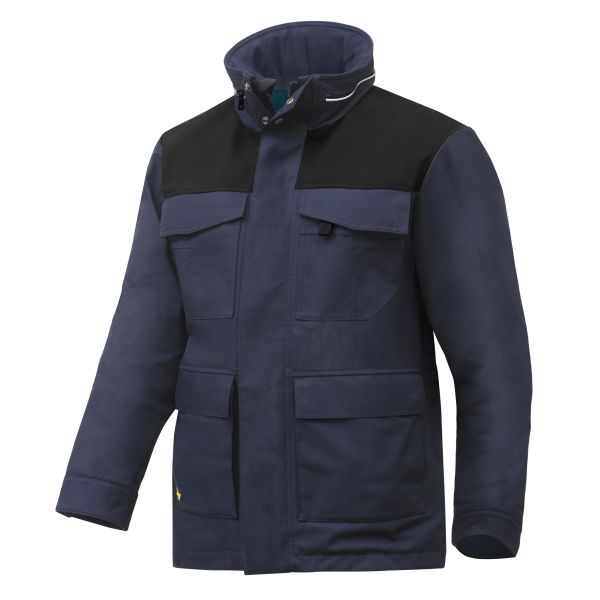 Talviparka Snickers Workwear 1101 RuffWork laivastonsininen/musta 3XL
