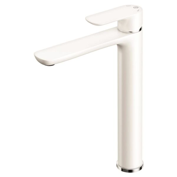 Blandebatteri Gustavsberg Estetic matt, ekstra høy modell Hvit