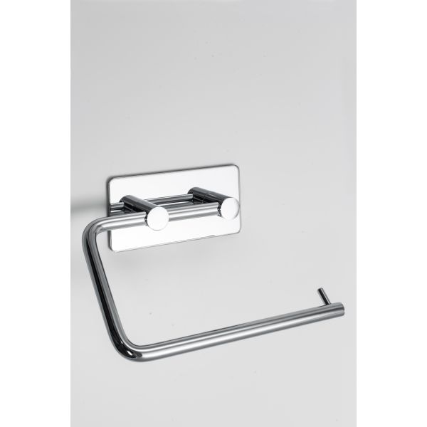 Toiletpapirholder Beslag Design Base mat børstet, selvklæbende 