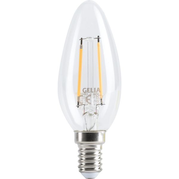LED-lampa Gelia Retro 2 W, klar 1-pack