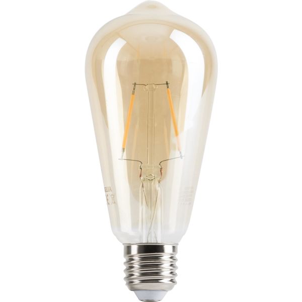 LED-lampa Gelia Retro 250 lm, guld 