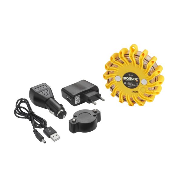 Advarselslampe Ironside 422083 med batteri og 12V oplader 