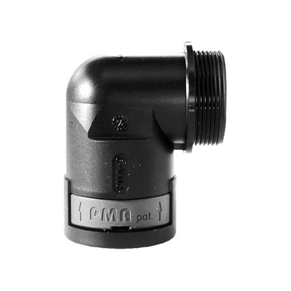 Kulmaliitin Rutab 1470115 90°, IP66 36 mm, M40x1.5