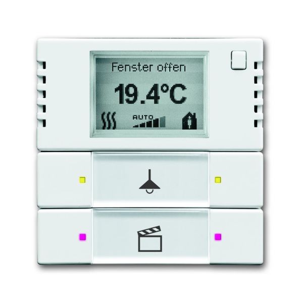 Termostatdisplay ABB 6134-0-0334 2-polet Hvit