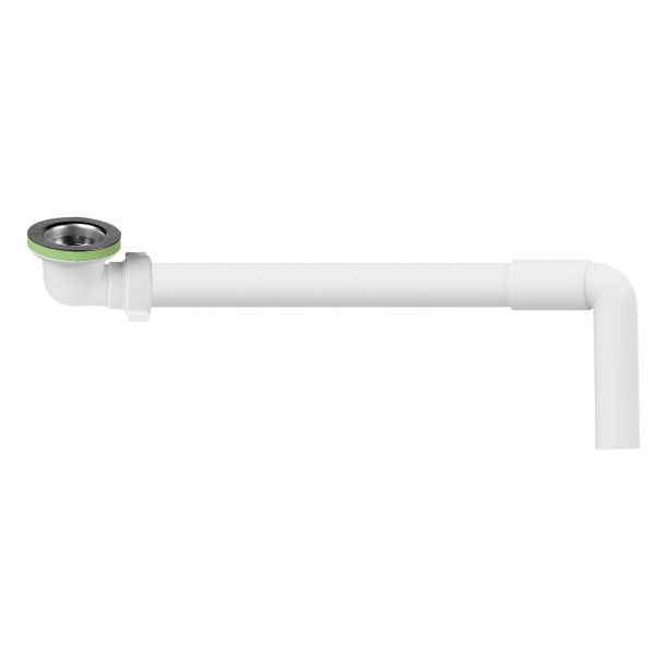 Badekar afløb Faluplast 70810 120 x 835 mm, DN32, med vinkelventil 