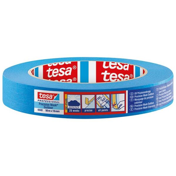 Tape Tesa Precision Mask 4440 blå, UV-bestandig 50 m x 25 mm
