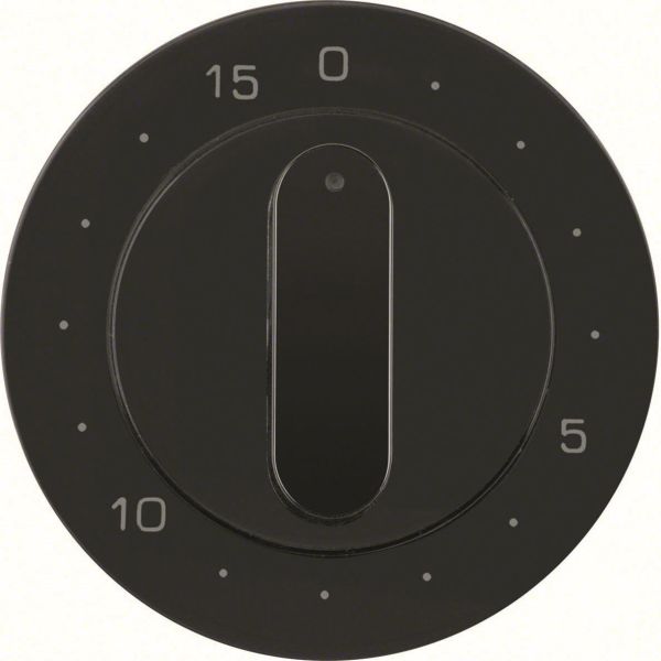Midtbrikke Hager 16322045 for timer 0–15, R.1/R.3 Svart