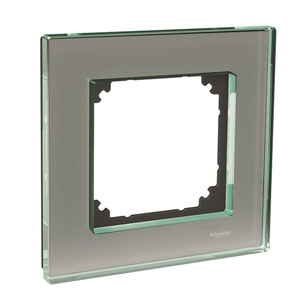 Yhdistelmäkehys Schneider Electric Exxact Solid lasi, titaani 1-paikkainen