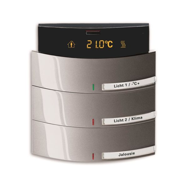 Rumstermostat ABB Busch-triton 6320-0-0052 3-polig Lackerad, matt, platina