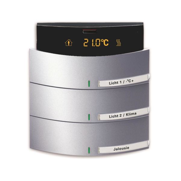 Rumtermostat ABB Busch-triton 6320-0-0058 3-benet Lakeret, mat, aluminium