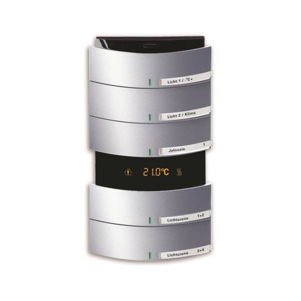 Rumtermostat ABB Busch-triton 6320-0-0068 5-benet Lakeret, mat, aluminium