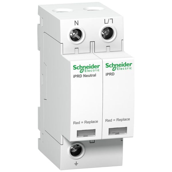 Ylijännitesuoja Schneider Electric A9L20501 epäsuoria salamaniskuja vastaan, iPRD 20/ 20R 1 johdin, koskettimella