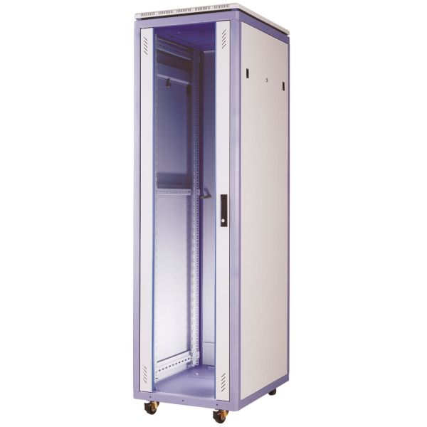 Gulvskap Eurolan 60F-42-88-09GY høyde 2000 mm, med metalldør 800 x 800 mm