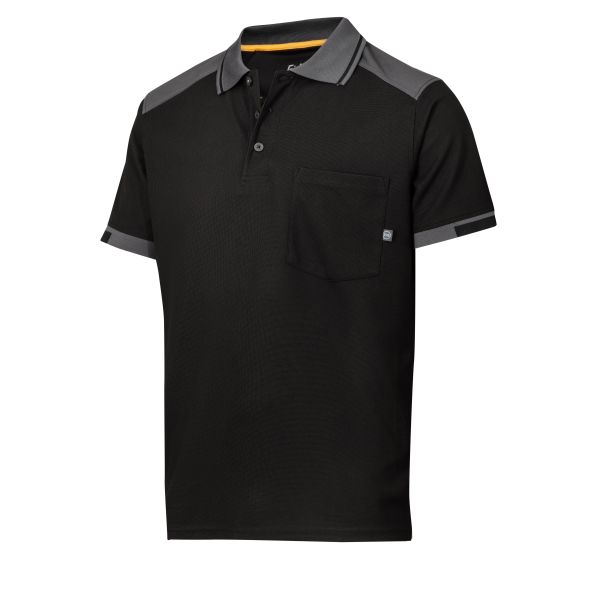 Pikéskjorte Snickers Workwear 2701 AllroundWork svart/grå XL