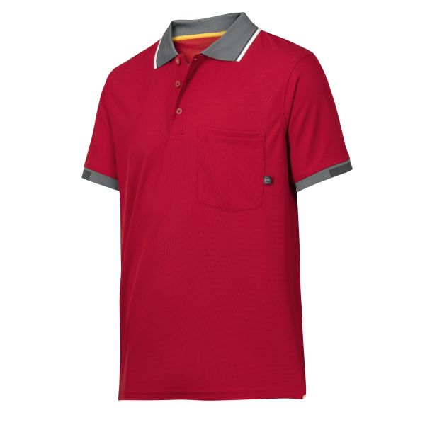 Pikéskjorte Snickers Workwear 2724 AllroundWork rød Rød M
