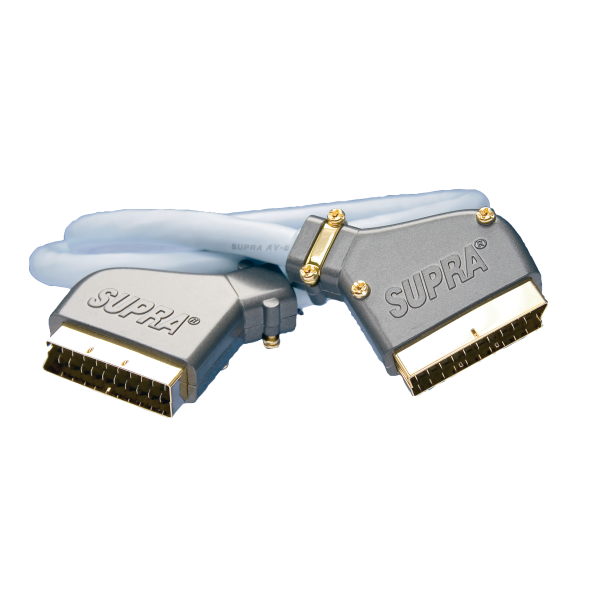 Scartkabler SUPRA 1001905148 2 x Scart, hann/hunn 0,6 m
