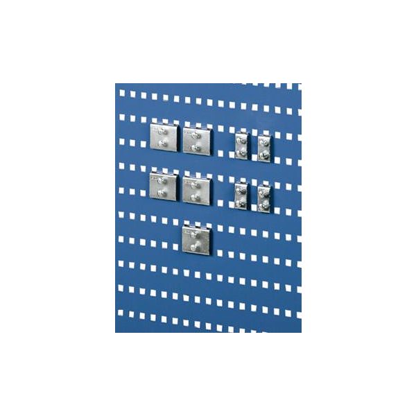 Bagpladen Treston 86151207 perforeret, blå 740x612 mm