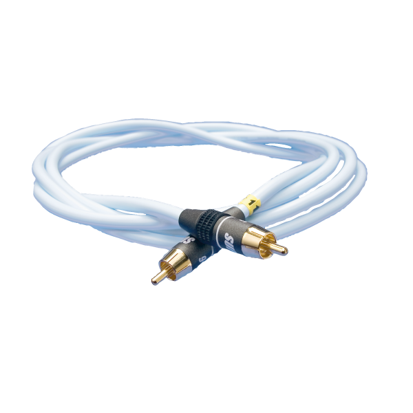 Subwoofer-kabel SUPRA 1001900610 2 x Cinch, hann/hunn 2 m