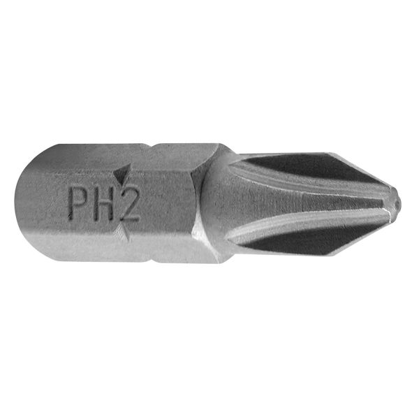 Bits Ironside 201632 phillips, 1/4", 25 mm, 10-pakning PH1