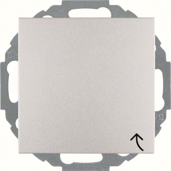 Stikkontakt Hager 47441404 1-veis Aluminium