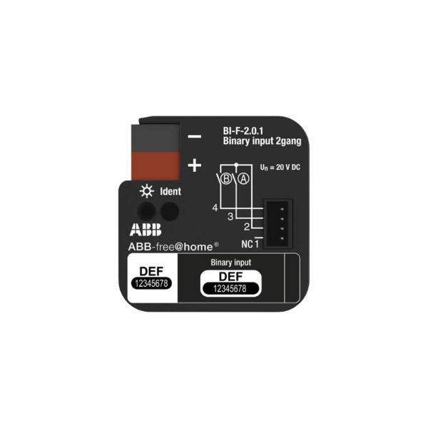Binærinngang ABB Free@home 2CDG510002R0011 innfelt 2 kanaler
