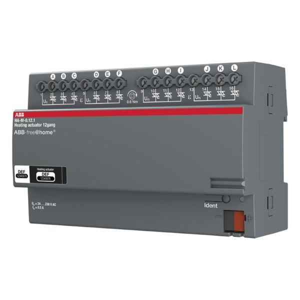 Varmeaktuator ABB free@home 2CDG510009R0011 for KNX 12 kanaler