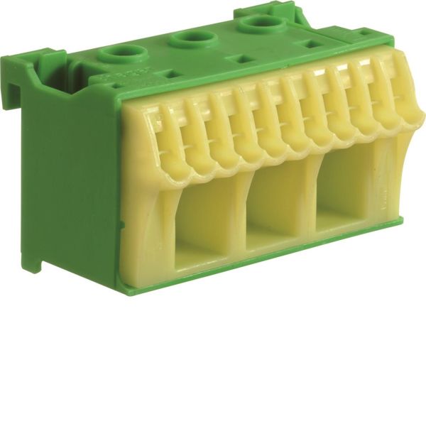 Jordklemme Hager KN14E for skrueløse forbindelser 3 x 16 + 11 x 4 mm²