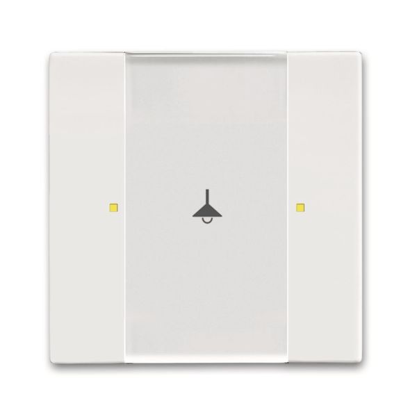 Trykknapp ABB Impressivo 6115-0-0219 2 styrepunkter Hvit