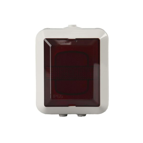 Signallampa ABB 2661SW-12 röd, utanpåliggande 