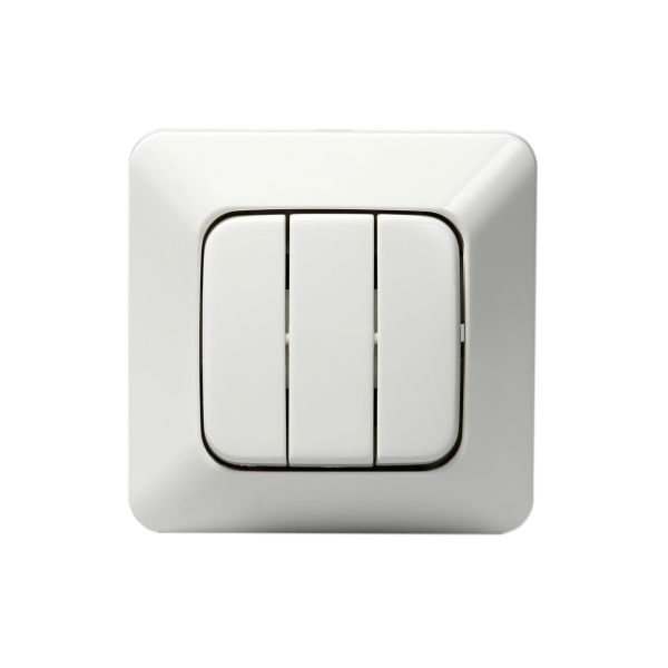 Strømbryter ABB 10631U4 innfelt, IP20, uten klor 3 x 1 pol