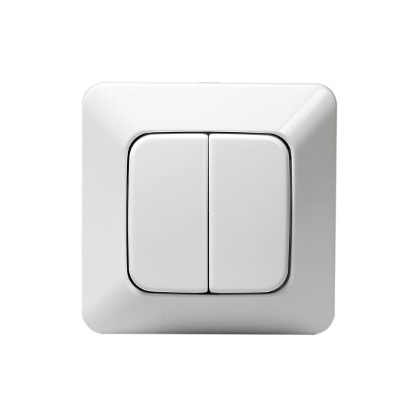 Painike ABB 1465U2 upotettava, IP20, valkoinen Kruunukytkin