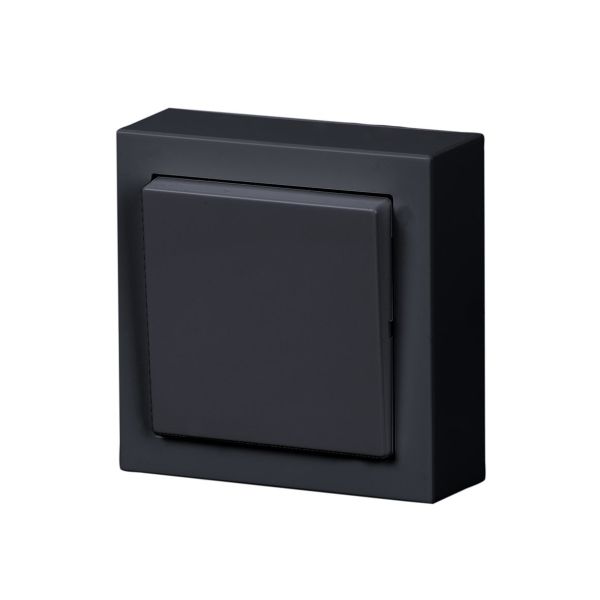 Strömbrytare ABB Impressivo kors, utanpåliggande Antracit