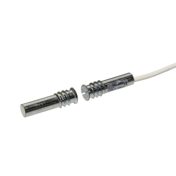 Magnetkontakt Alarmtech MC 240-P2,2K 1 åbningsstik, indbygget modstand 2.2K ohm