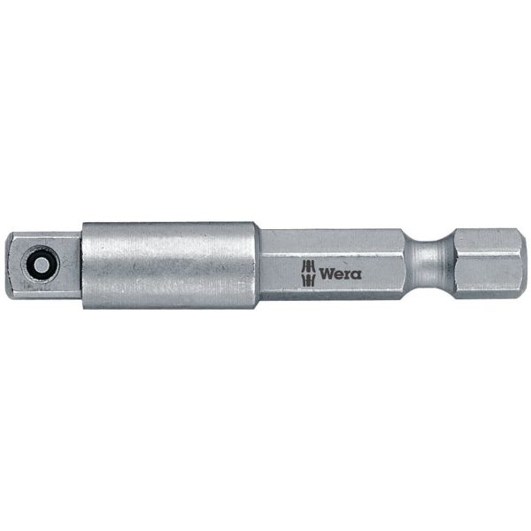 Firkantet trin Wera 05050215001 1/4" hex-beslag 50 mm, 3/8"