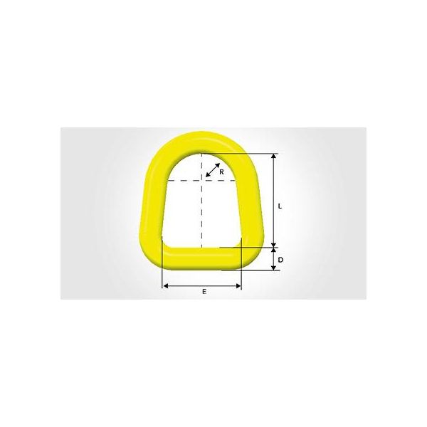 Øjebolte Gunnebo D-32-10 leddelt 180° 32x178x203 mm