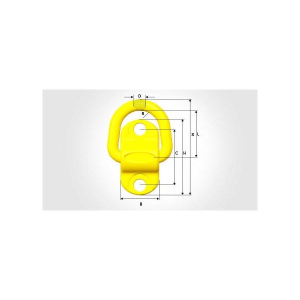 Nostokorvake Gunnebo Z7009861 jousella, ruuvattava, luokka 10 Enimmäiskuorma: 5T