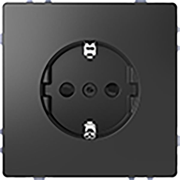 Vägguttag Schneider Electric MTN2300-6034 1-vägs, jordat Antracit
