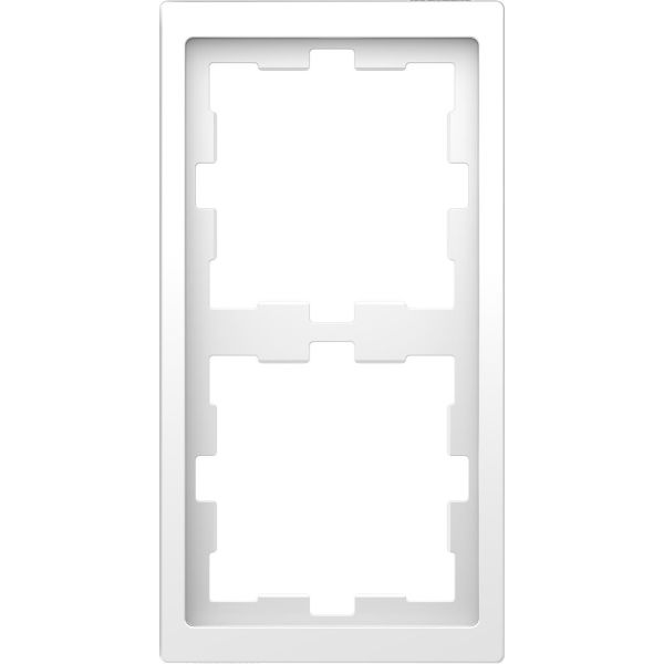 Kombinasjonsramme Schneider Electric MTN4020-6535 2-roms, t-plast Lotus, hvit