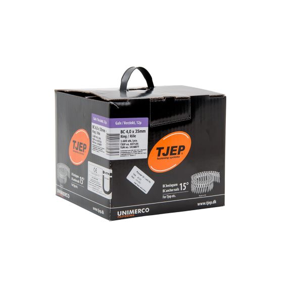 Ankerspiker TJEP 837141 BC, 15° 4 x 40 mm, FZB, 1600-pakning