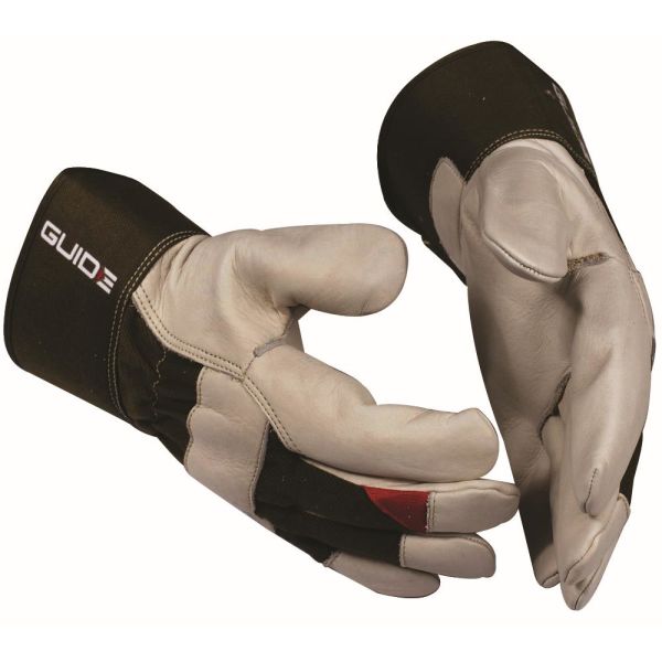 Työkäsineet Guide Gloves 195 vahva, naudannappaa, puolivuorillinen 10