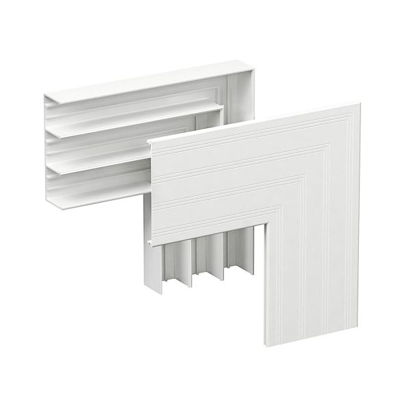 L-stykke Schneider Electric 5440338 34 x 123 mm Hvit