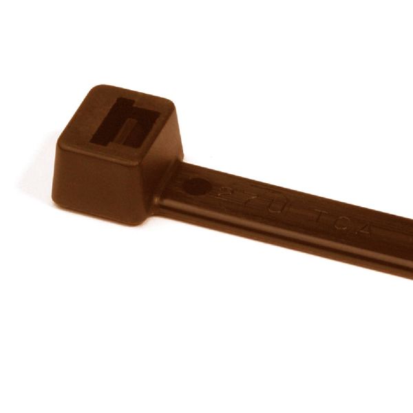Kabelbindere Hellermann Tyton 111-01122 Polyamid, pakke med 100 200 x 4,6 mm, brun