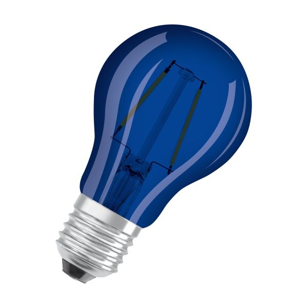 LED-lampa Osram Classic A Star E27-sockel Blå, 10 lm